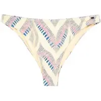Picture Women's Wahine Printed Bottoms Parte inferiore bikini Donna (L, bianco)