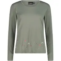 CMP Women's L/S T-Shirt Maglia funzionale Donna (36, olivia)