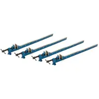 HBM Morsetto per colla lungo, morsetto a T, 1200 mm, 4 pezzi