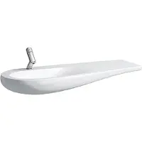 Laufen Alessi one Lavabo, encastré, sans trou pour robinet, sans trop-plein, tablette droite, 1200x500, H8149734001091, H8149734001091