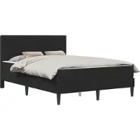 vidaXL Letto con materasso e testiera, nero, 120 x 200 cm, velluto