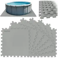 Dmuchane Tappetino in schiuma per piscina Puzzle 50 x 50 cm 8 pz