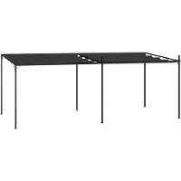 Syfax Gazebo con Tetto Retrattile 600x300x233 cm Antracite