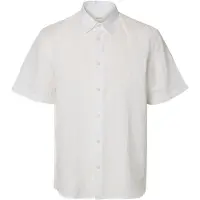 Selected Camicia In Misto Lino Uomini Bianco XL