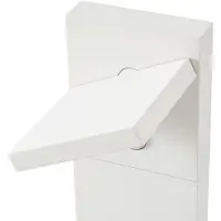 LUCANDE Lampione a LED Silvan, bianco, 65 cm, con sensore, IP54