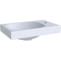 Geberit Acanto lave-mains, 1 trou pour robinetterie à droite, sans trop-plein, 400x250mm, 500.635.01.2, 500.635.01.2