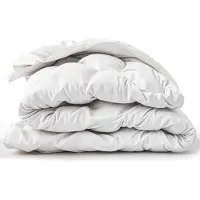 11.11 SRLS The White Stone 210 x 260 cm 400 g Trapunta invernale | Copertura morbida e calda | Trapunta in microfibra anallergica bianca | Trapunta singola