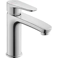 Duravit B.1 Mitigeur monocommandé pour lavabo S, FreshStart, Minusflow, saillie 139mm, sans garniture d'écoulement, B11023002010, B11023002010