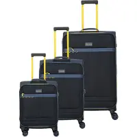 Travelite Color Craze 4 ruote Set di valigie 3 pezzi espandibile blu