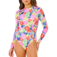 Rip Curl Muta Shorty Da Donna A Maniche Lunghe Con Cerniera Posteriore Party Wave Upf