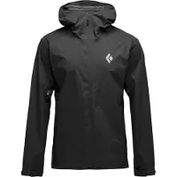Black Diamond - Giacca impermeabile e antivento da trekking - M Strataline Stretch Shell Black in Nylon - Taglia M - Nero