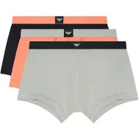 Emporio Armani per uomo. EM002205_AF20673 Set di 3 boxer inferiori: nero, grigio, arancione (XXL), Homewear, Cotone