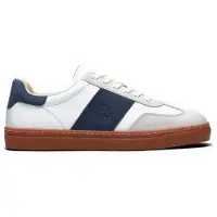 Timberland per uomo. TB0A43GGAFY1 Sneakers Lisbon Street in pelle bianca e blu (39), Bianco, Basso, Stringhe, Casual