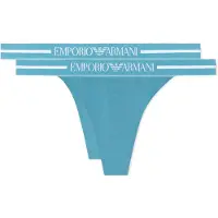Emporio Armani per donna. EW000405_AF19023 Set di 2 perizomi Comfort, blu (XL), Homewear, Cotone