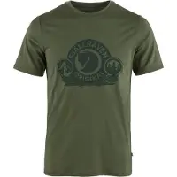 Fjällräven Abisko Wool Classic S/S Maglia merino Uomo (S, olivia)