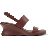 Camper per donna. K201915-003 Sandali in pelle bordeaux Louise (38), 5 a 8cm, Fibbia, Casual