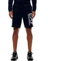 EA7 per uomo. 7M001414_AF22266 Bermuda blu navy regolari (S), Casual, Sportivo, Cotone