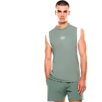 Emporio Armani per uomo. 7M001527_AF22175 Maglietta verde da tennis professionista (M), Sportivo, Sintetico, Senza maniche / cinghie