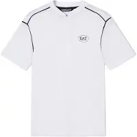 Emporio Armani per uomo. 7M001523_AF21505 Maglietta bianca da tennis professionista (3XL), Bianco, Casual, Poliestere, Manica corta