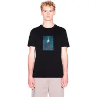 Armani Exchange per uomo. XM002214AF10356UC001 Maglietta nera (XL), Nero, Casual, Cotone, Manica corta