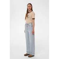 Nudie jeans Lova Free Repairs T-shirt Cream Taglia: XS | Maglie Sportivi Outlet | Donna | Bianco