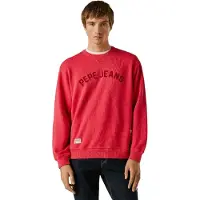 Pepe Jeans per uomo. PM5800146 Felpa Gio Crew rossa (L), Rosso, Casual, Cotone