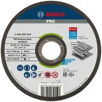 Bosch Disco Da Taglio Per Metallo Pro Stainless Steel &amp; Metal 125 X 1 X 22.23 Mm 100 Unità
