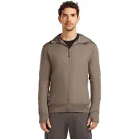 Icebreaker Merino 260 Quantum IV L/S Zip Hoodie Felpa di merino con cappuccio Uomo (L, grigio)