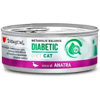 Disugual Cibo Umido Per Gatti Anatra Per Diabetici 12x85g