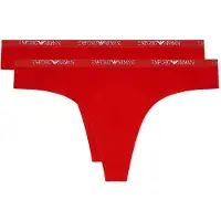 Emporio Armani per donna. EW000402_AF19024 Set di 2 infradito color corallo Essential Studs (M), Homewear, Viscosa