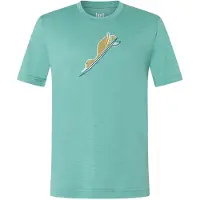 Super.natural Kid's Duck Dive Tee Maglia merino Bambini (110, verde/ various)