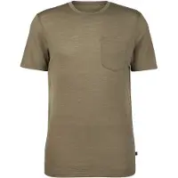 Stoic MerinoChill MMXX. Göteborg Pocket Tee Maglia merino Uomo (S, beige)