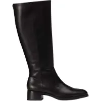 Wonders per donna. D-1803_5121_5792 Stivali in Pelle Bonjour 03 Nero (39), 1 a 3 cm, Cerniera, Casual, Classico