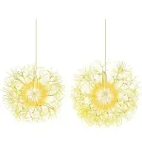 Costway 2pcs palla luminosa di Natale Ø44/54cm da appendere, palla decorativa a LED, palla di Natale, decorazione natalizia, illuminazione natalizia