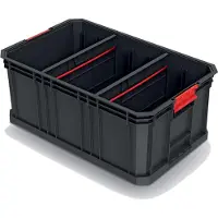 Kistenberg Modulární přepravní box s 2 přepážkami MODULAR SOLUTION 520x329x210 mm - barva: černá