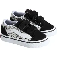 Vans Toddler Old Skool V White Taglia: 18 | Scarpe Sportive Outlet | Unisex | Bianco