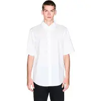 Armani Exchange per uomo. XM001935AF16631U0009 Camicia bianca normale (L), Bianco, Casual, Cotone, Manica corta