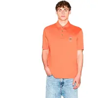 Armani Exchange per uomo. XM002209AF10364U3040 Polo casual arancione ruggine (M), Cotone, Classico, Manica corta
