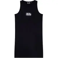 EA7 per ragazza. 7G000185_AF12484 Maglietta Visibility Girl nera (14 años= 164/166 cm), Nero, Casual, Sintetico, Senza maniche / cinghie, mo