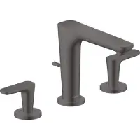 Axor hansgrohe Citterio C robinetterie de lavabo 3 trous 125, avec vidage à tirette, Cubic cut, 49061340, 49061340