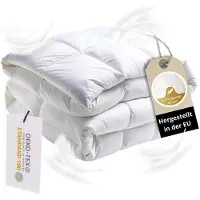 Maxiga piumone estivo 200x220cm imbottitura premium 100% piuma d'oca peso: 1300 grammi, piumone estivo 100% cotone & natura anallergico