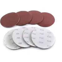 HBM Set di dischi abrasivi da 150 mm a Velcro con 40 pezzi