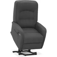 MCombo M Poltrona TV con ausilio stand-up elettrica a 2 motori, con massaggio e riscaldamento, con funzione reclinabile, fino a 160°, cuscino di seduta in schiuma integrale 7584