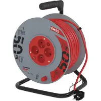 Emos Cavo di prolunga su tamburo H05VV-F3G 1,5mm2 4x230V 16A 50 m