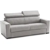 Talamo Italia Divano Letto 2 Posti Aieie 95x180 cm Nero, Sfoderabile Contenitore Italy