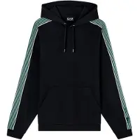 EA7 per uomo. 7M001508_AF12660 Felpa Logo Series, nera (L), Nero, Casual, Sportivo, Sportswear, Multisport, Poliestere, Manica lunga