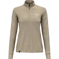 Salewa Women's Puez Waffle Hybrid PL Jacket Giacca in pile Donna (36, beige/marrone)