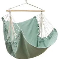 AMANKA Sedia pensile XL da esterno 155x125cm - Sedia relax da giardino da esterno Sedia pensile da interno