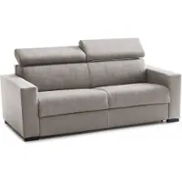 Talamo Italia Divano Letto 2 Posti Annalara 95x180 cm Nero Tortora, Sfoderabile Contenitore Italy