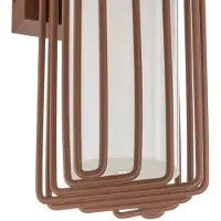 LUCANDE Applique da esterno Chandan, ruggine, a 2 luci, IP54, E27
